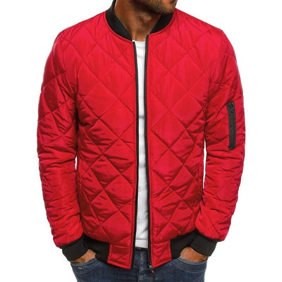 Chaqueta acolchada hombre bomber - Abrigo de invierno elegante y cálido