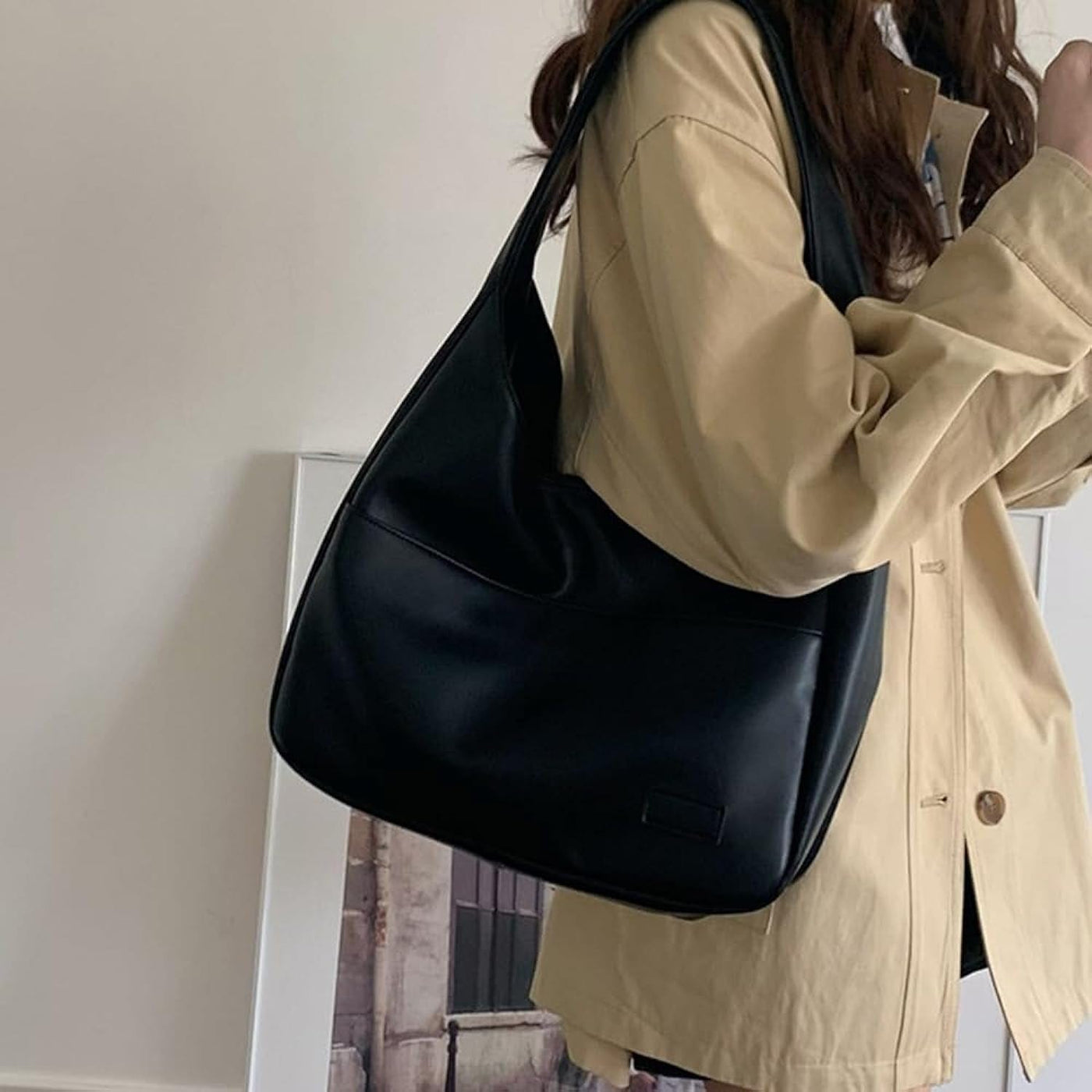 Bolso de cuero minimalista para el hombro