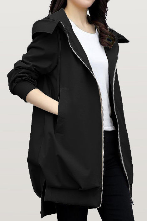 Trench con capucha para mujer – Estilo urbano y comodidad ligera