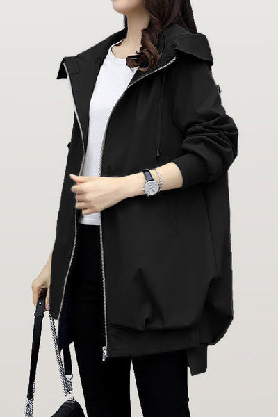 Trench con capucha para mujer – Estilo urbano y comodidad ligera