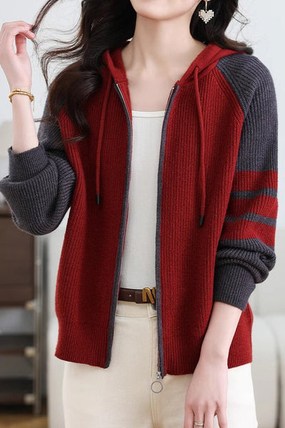 Chaqueta Bicolor para Mujer – Estilo Urbano y Confort Moderno