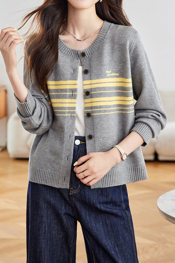 Cárdigan de punto casual para hombre – Estilo cómodo y moderno