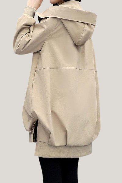 Trench con capucha para mujer – Estilo urbano y comodidad ligera