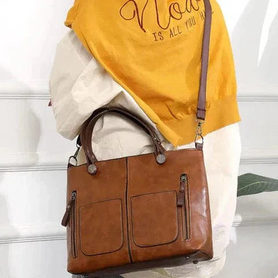 Bolso de cuero estiloso y versátil
