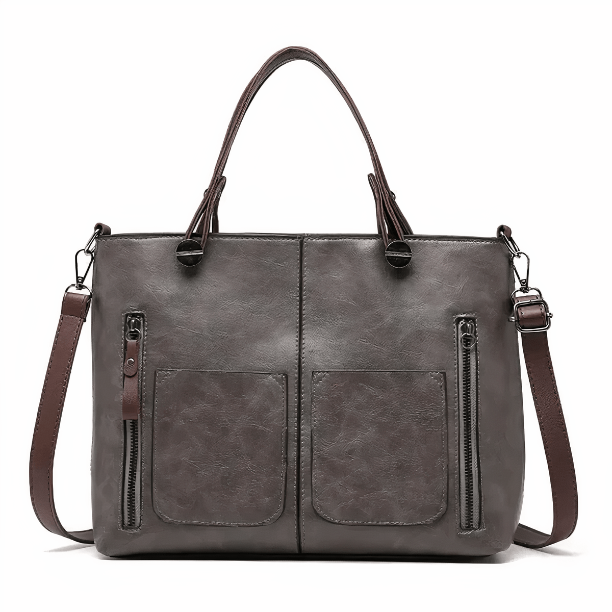 Bolso de cuero estiloso y versátil