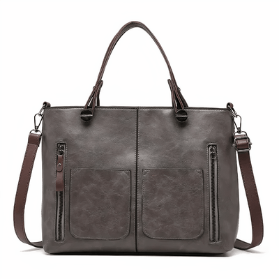 Bolso de cuero estiloso y versátil