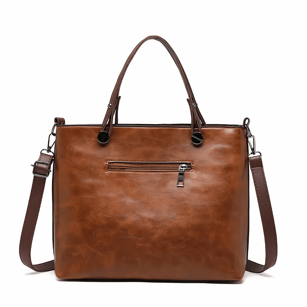 Bolso de cuero estiloso y versátil