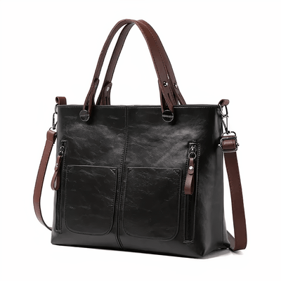Bolso de cuero estiloso y versátil