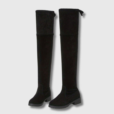 Botas Altas de Tacón Cuadrado – Confort y Elegancia - Boutique de Moda Femenina
