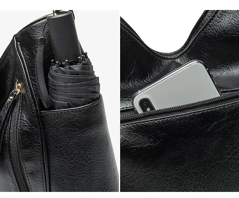 Bolso de cuero para el hombro con estilo