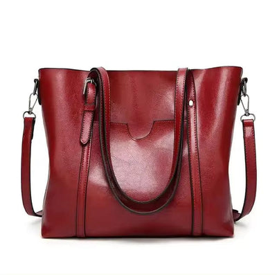 Bolso de hombro de cuero elegante