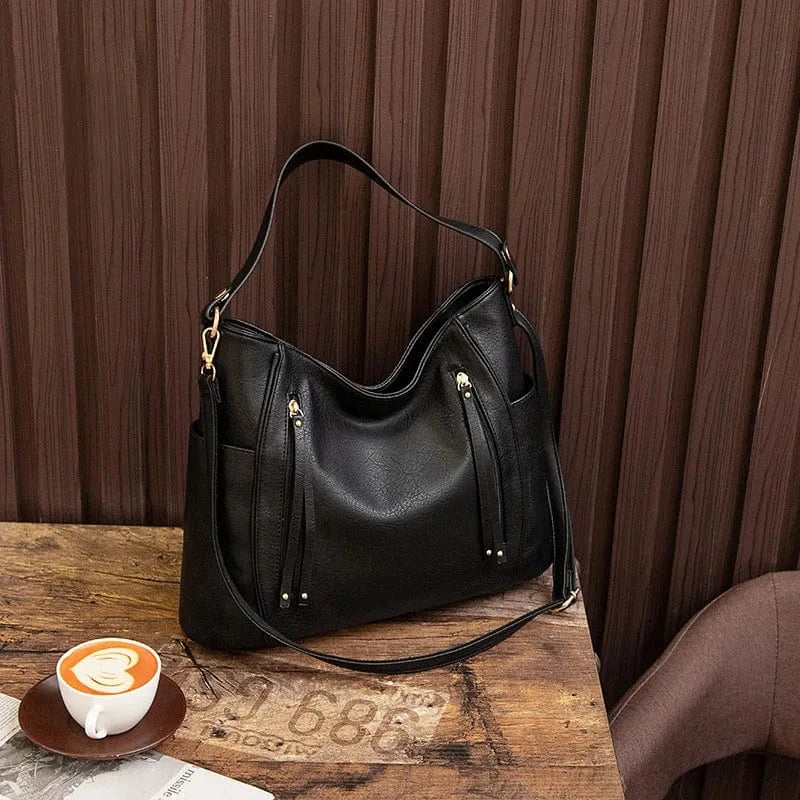 Bolso de cuero para el hombro con estilo
