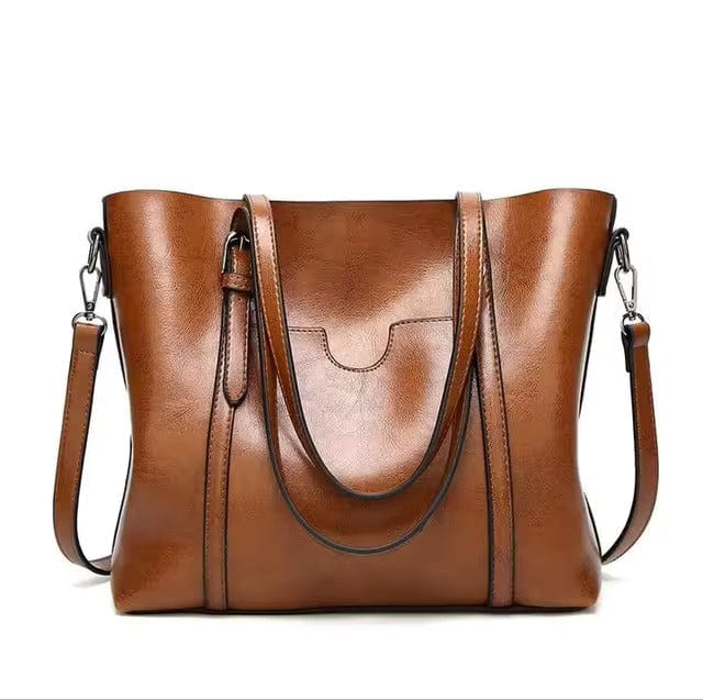 Bolso de hombro de cuero elegante