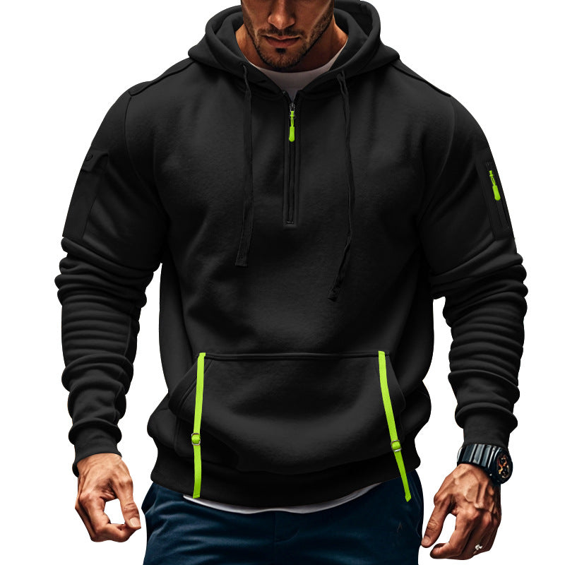 Sudadera con Capucha Hombre Polar Deportiva - Múltiples Bolsillos