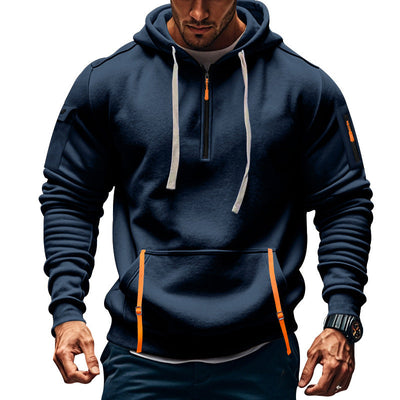 Sudadera con Capucha Hombre Polar Deportiva - Múltiples Bolsillos