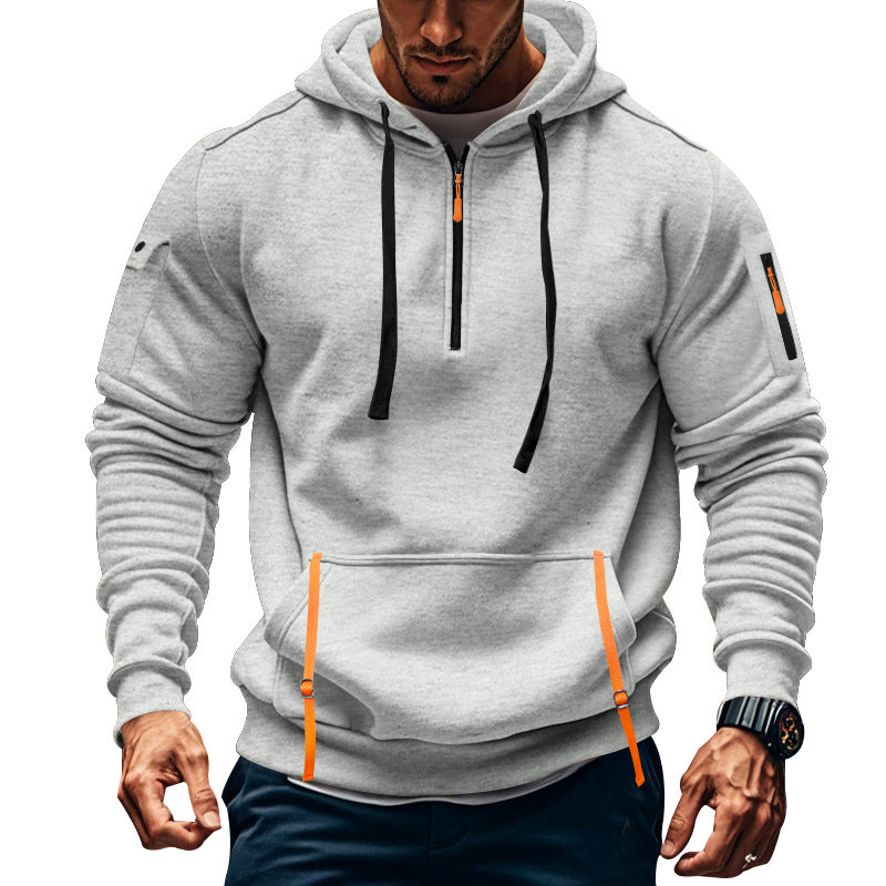 Sudadera con Capucha Hombre Polar Deportiva - Múltiples Bolsillos