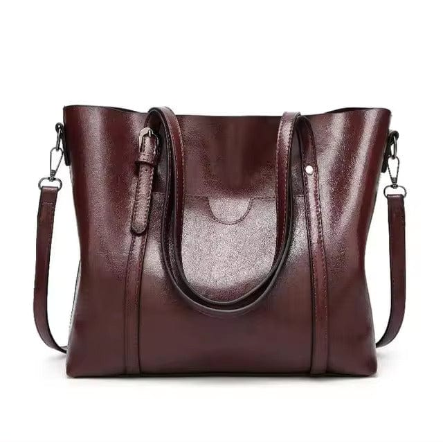 Bolso de hombro de cuero elegante