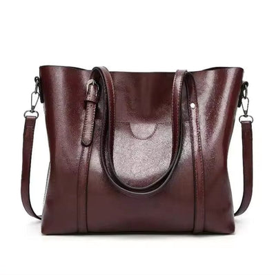 Bolso de hombro de cuero elegante