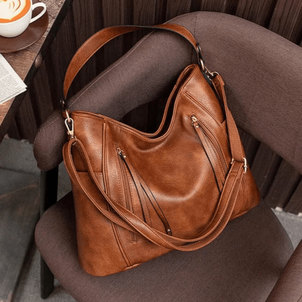 Bolso de cuero para el hombro con estilo