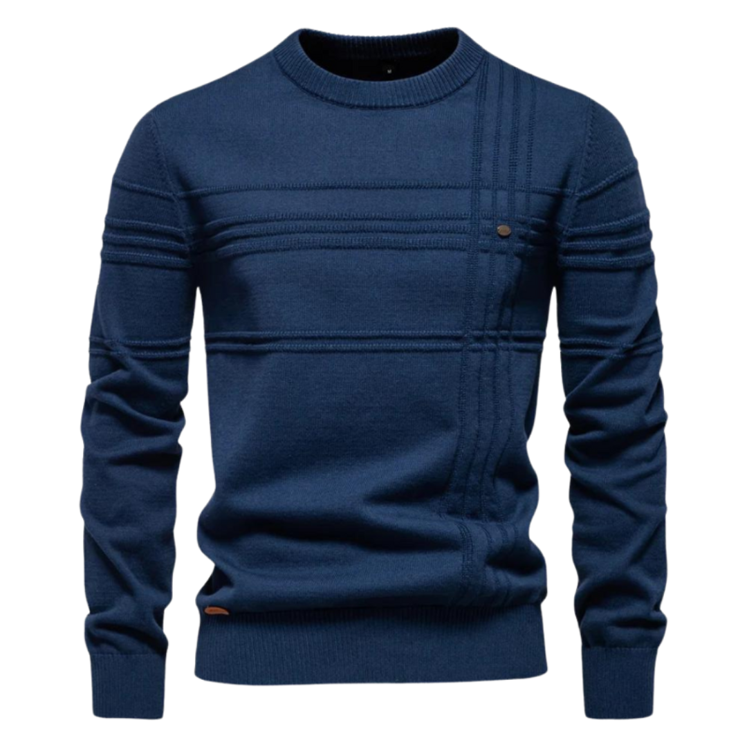 Suéter elegante de cuadros