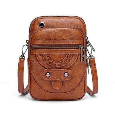 Bolso de cuero vintage de hombro