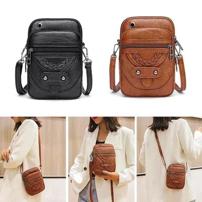 Bolso de cuero vintage de hombro