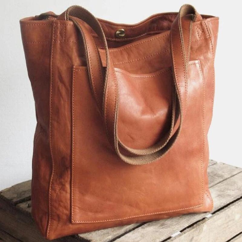 Bolso tote de cuero clásico