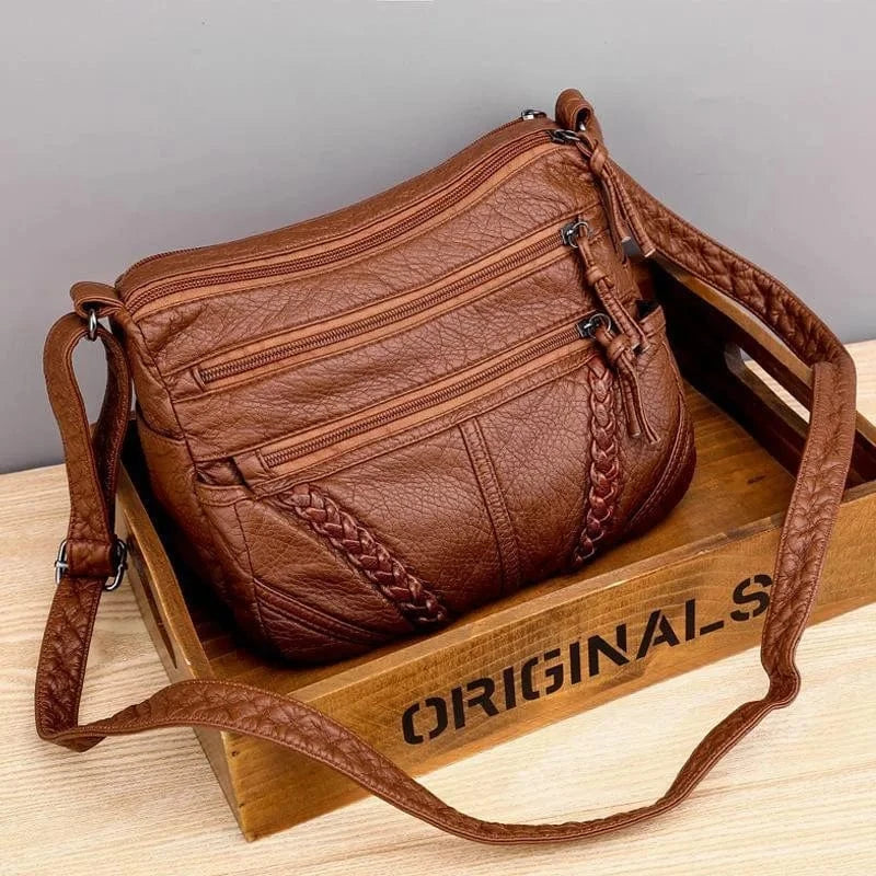 Bolso de cuero suave elegante
