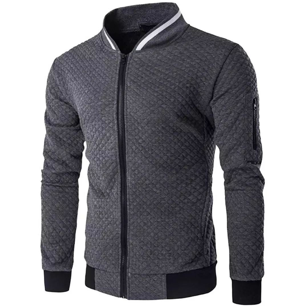 Chaqueta Bomber para Hombre a Cuadros Jacquard - Estilo y Confort