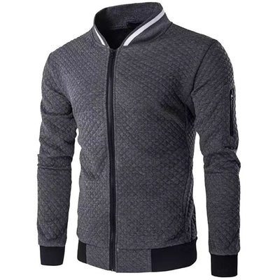 Chaqueta Bomber para Hombre a Cuadros Jacquard - Estilo y Confort