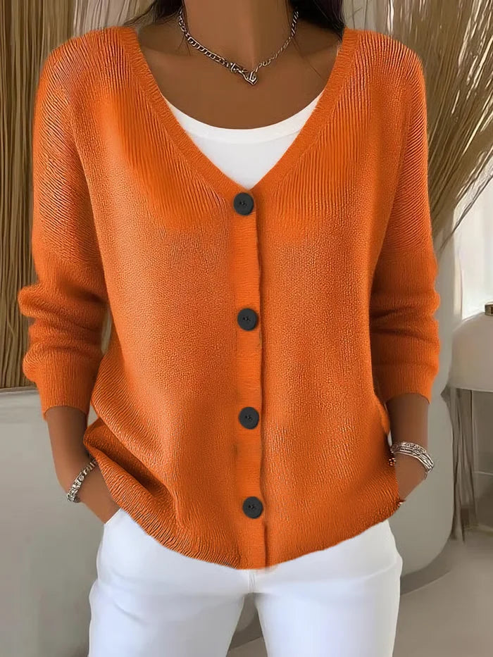 Cardigan Mujer Casual Mangas Largas - Estilo y Confort