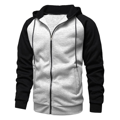 Sudadera con Capucha Bicolor para Hombre - Confort y Estilo en Polar