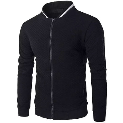 Chaqueta Bomber para Hombre a Cuadros Jacquard - Estilo y Confort