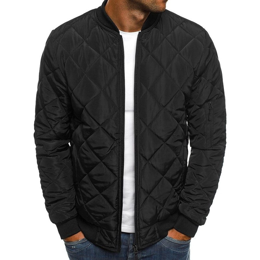 Chaqueta acolchada hombre bomber - Abrigo de invierno elegante y cálido