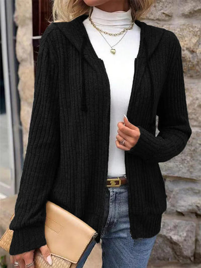 Chaqueta de mujer gruesa y holgada con capucha - Otoño en tendencia