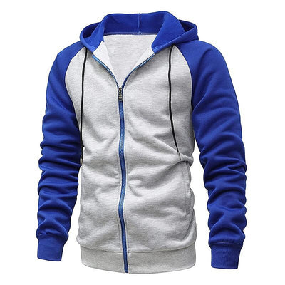Sudadera con Capucha Bicolor para Hombre - Confort y Estilo en Polar