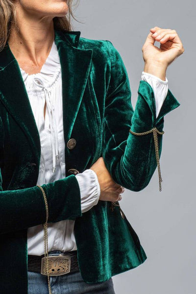 Blazer de Mujer de Terciopelo Dorado Vintage – Estilo Chic y Confort