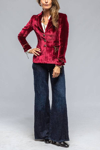 Blazer de Mujer de Terciopelo Dorado Vintage – Estilo Chic y Confort