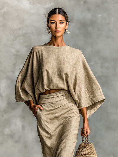 Conjunto de Lino y Algodón para Mujer