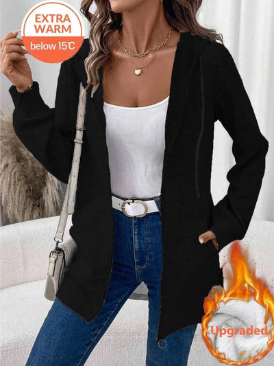 Chaqueta de mujer gruesa con capucha – Estilo casual de otoño