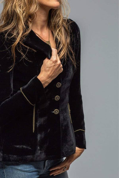 Blazer de Mujer de Terciopelo Dorado Vintage – Estilo Chic y Confort