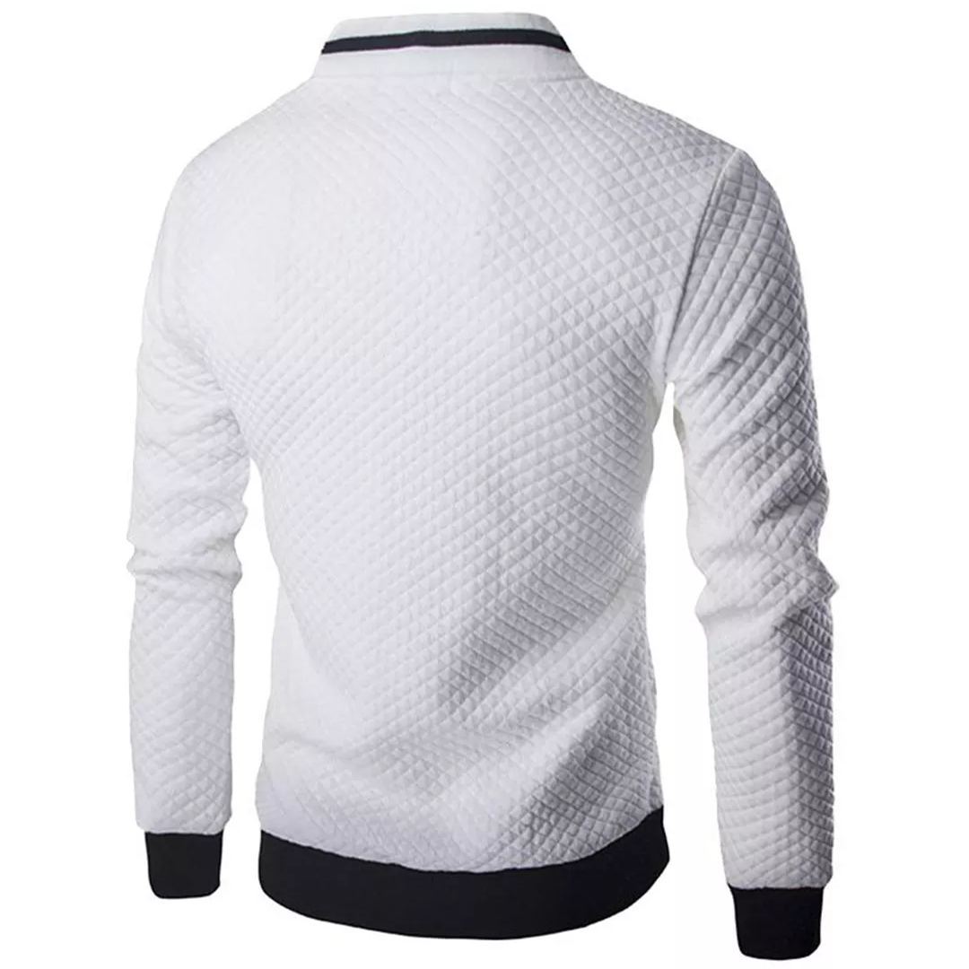 Chaqueta Bomber para Hombre a Cuadros Jacquard - Estilo y Confort