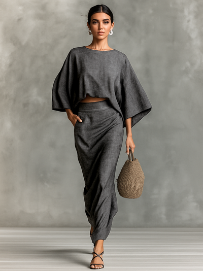 Conjunto de Lino y Algodón para Mujer