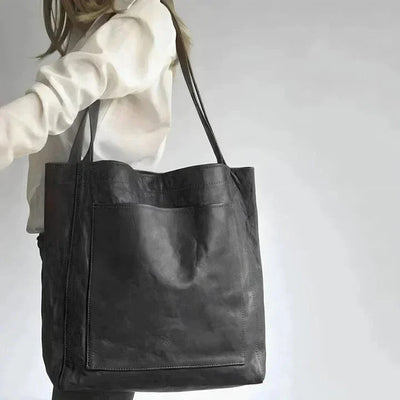 Bolso tote de cuero clásico