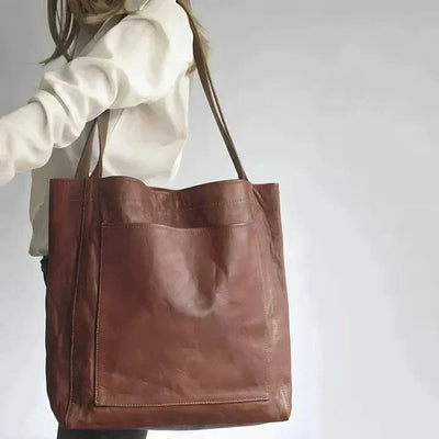 Bolso tote de cuero clásico