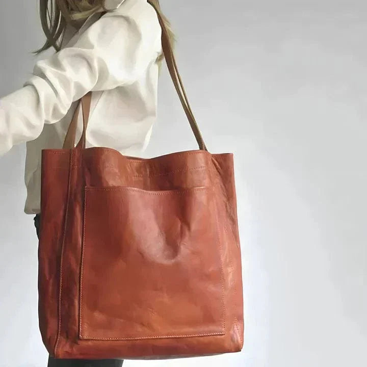 Bolso tote de cuero clásico