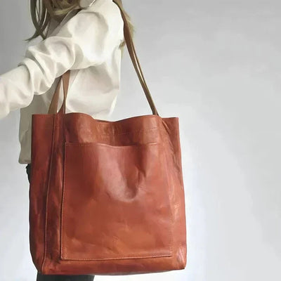 Bolso tote de cuero clásico