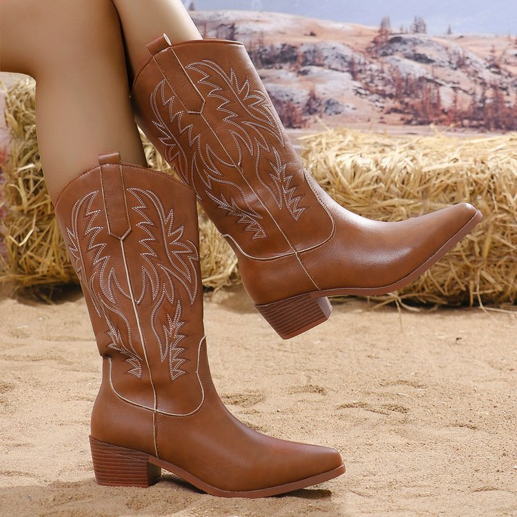 Botines Cowboy Mujer - Elegancia y Confort Chic