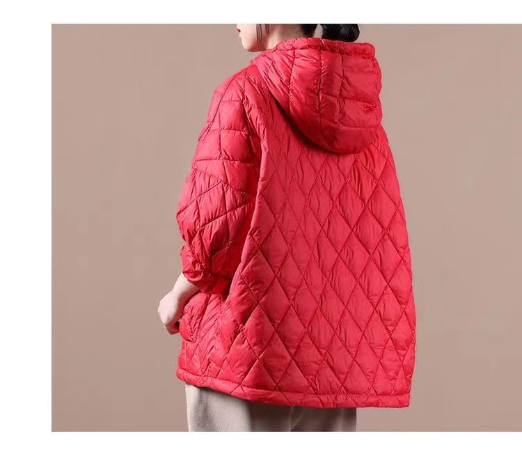 Abrigo acolchado de invierno con capucha