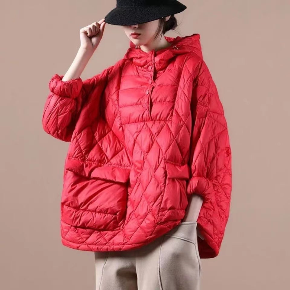 Abrigo acolchado de invierno con capucha